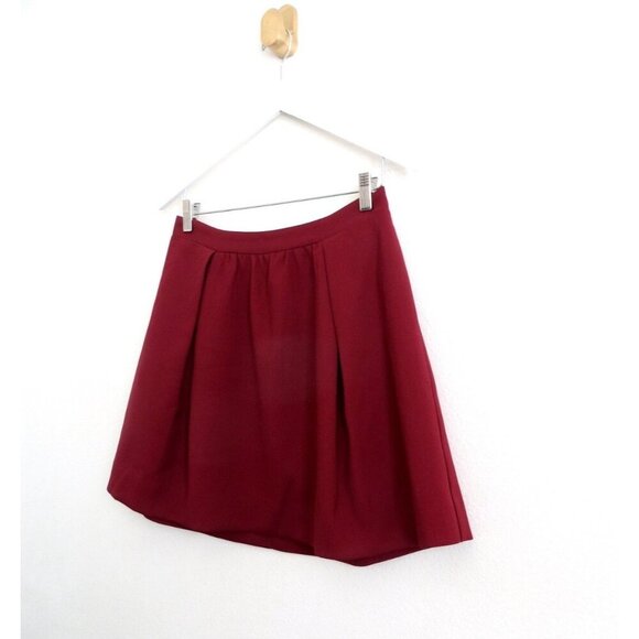 NEW! J. Crew Hailey Mini Skirt Burgundy Red SZ 4 - Picture 3 of 6